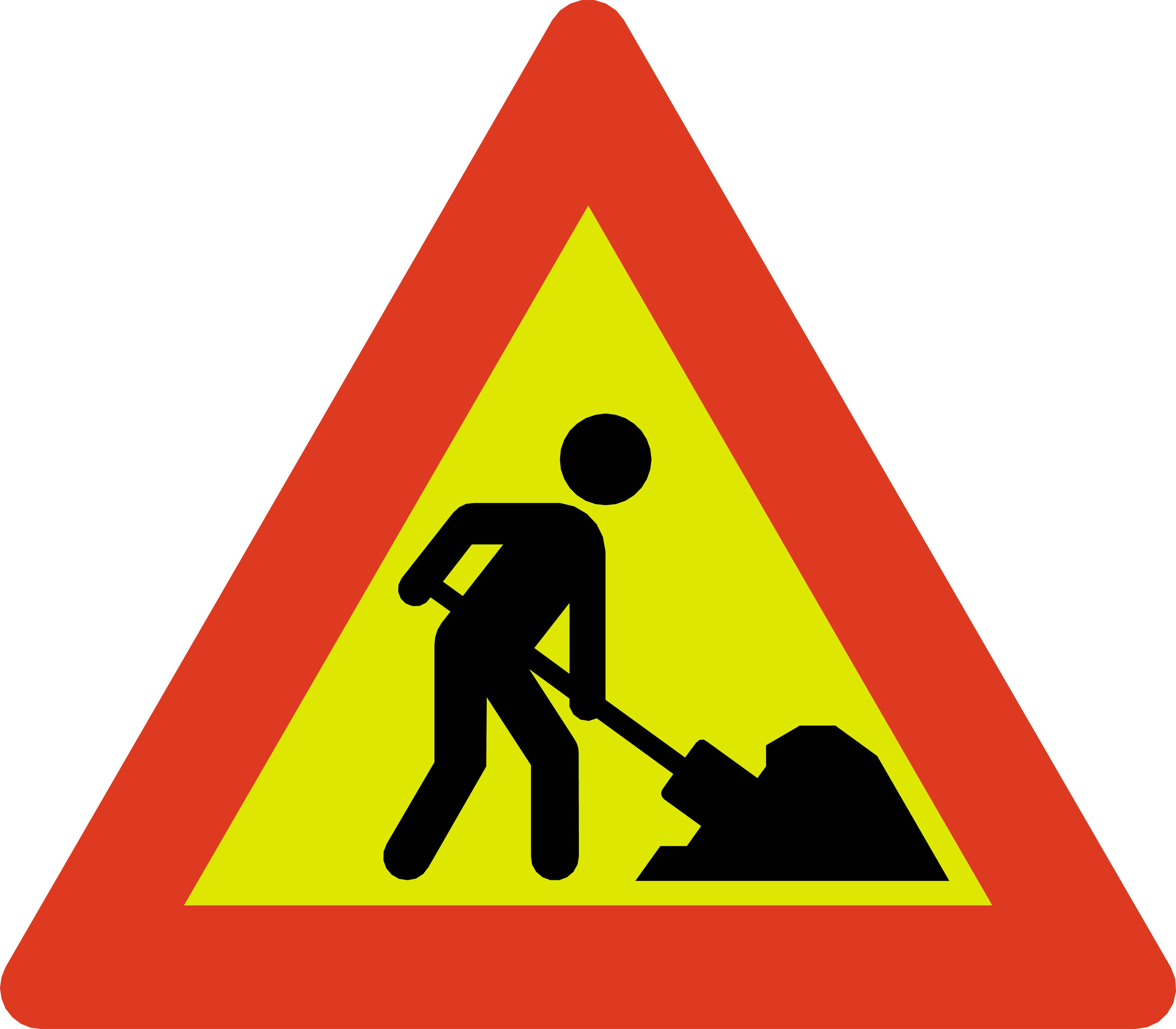 Skilt 110 Vegarbeid