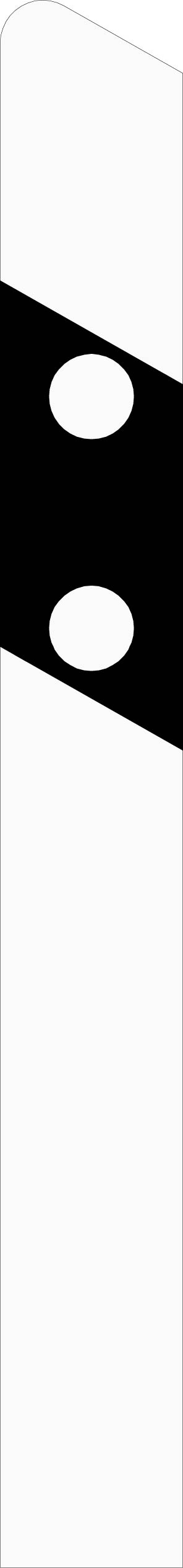 Skilt 920-VM Kantstolpe (midtdeler)