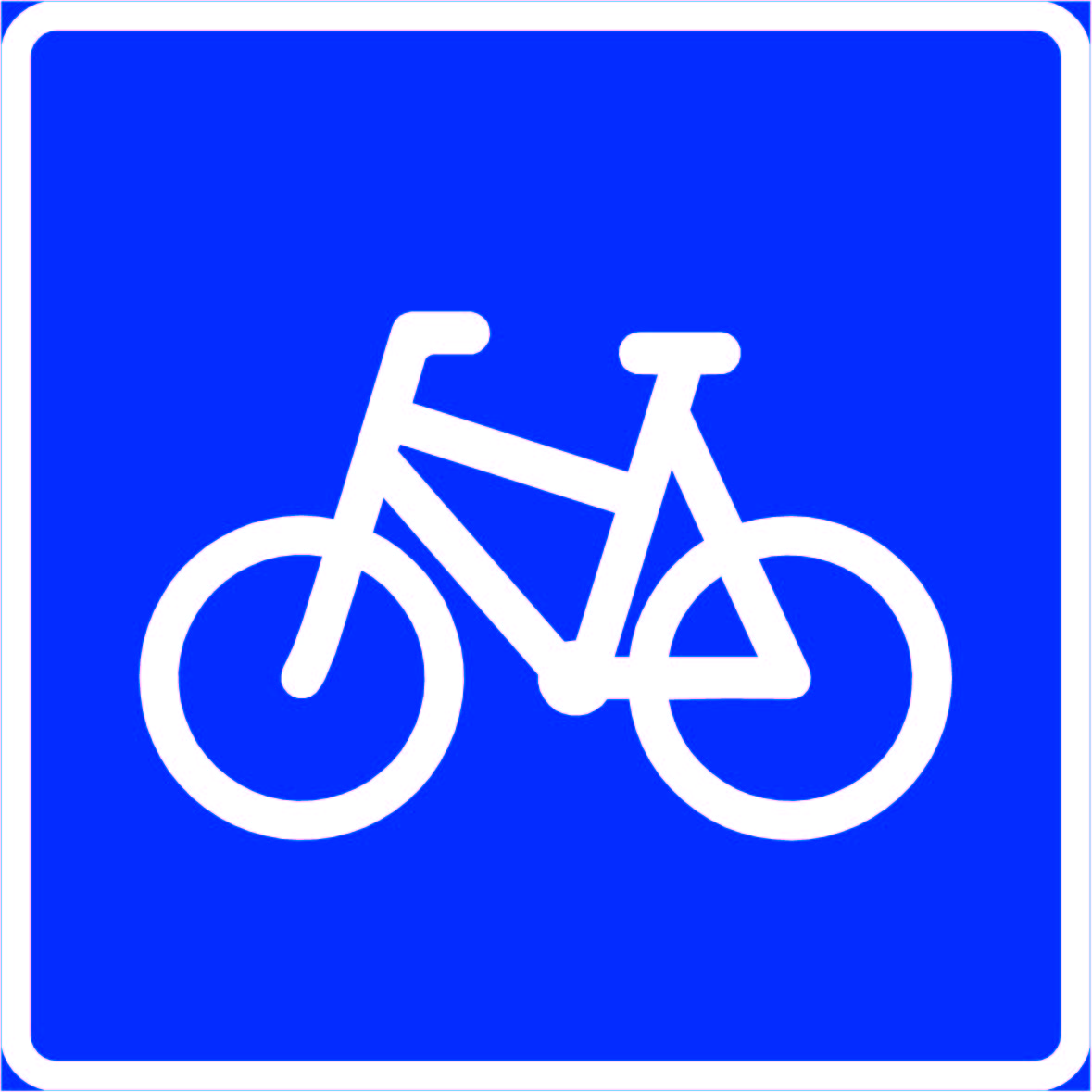 Skilt 520 Sykkelveg – norsk trafikkskilt
