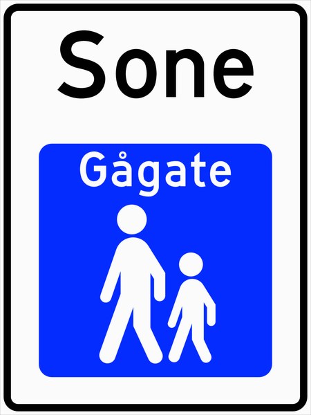 Skilt 548 Gågate