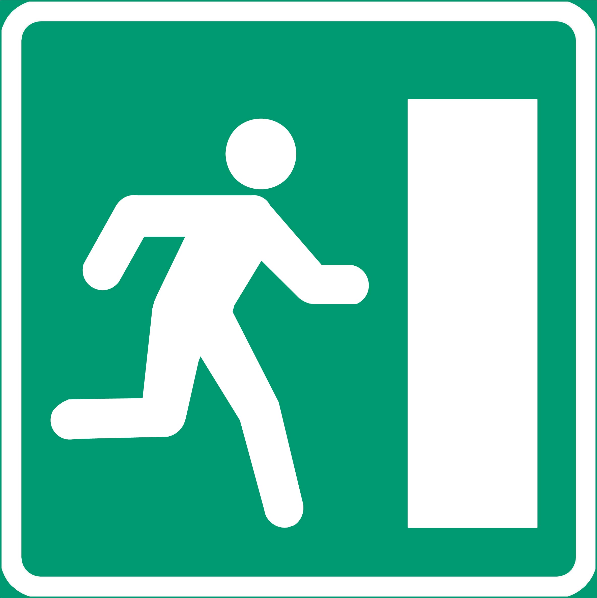 Skilt 570 Nødutgang for tunnel