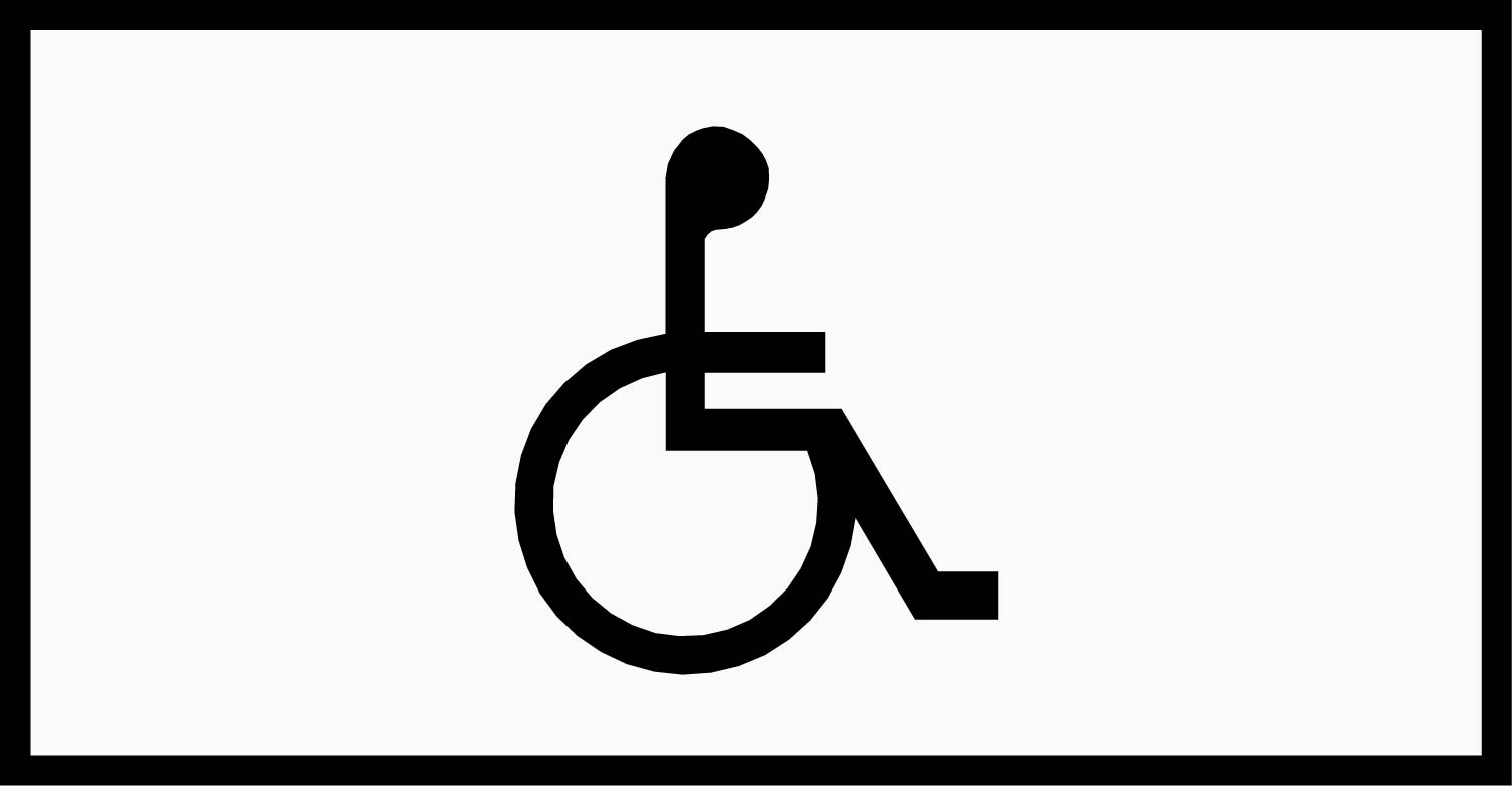 Skilt 807.8 Symbol forflytningshemmede