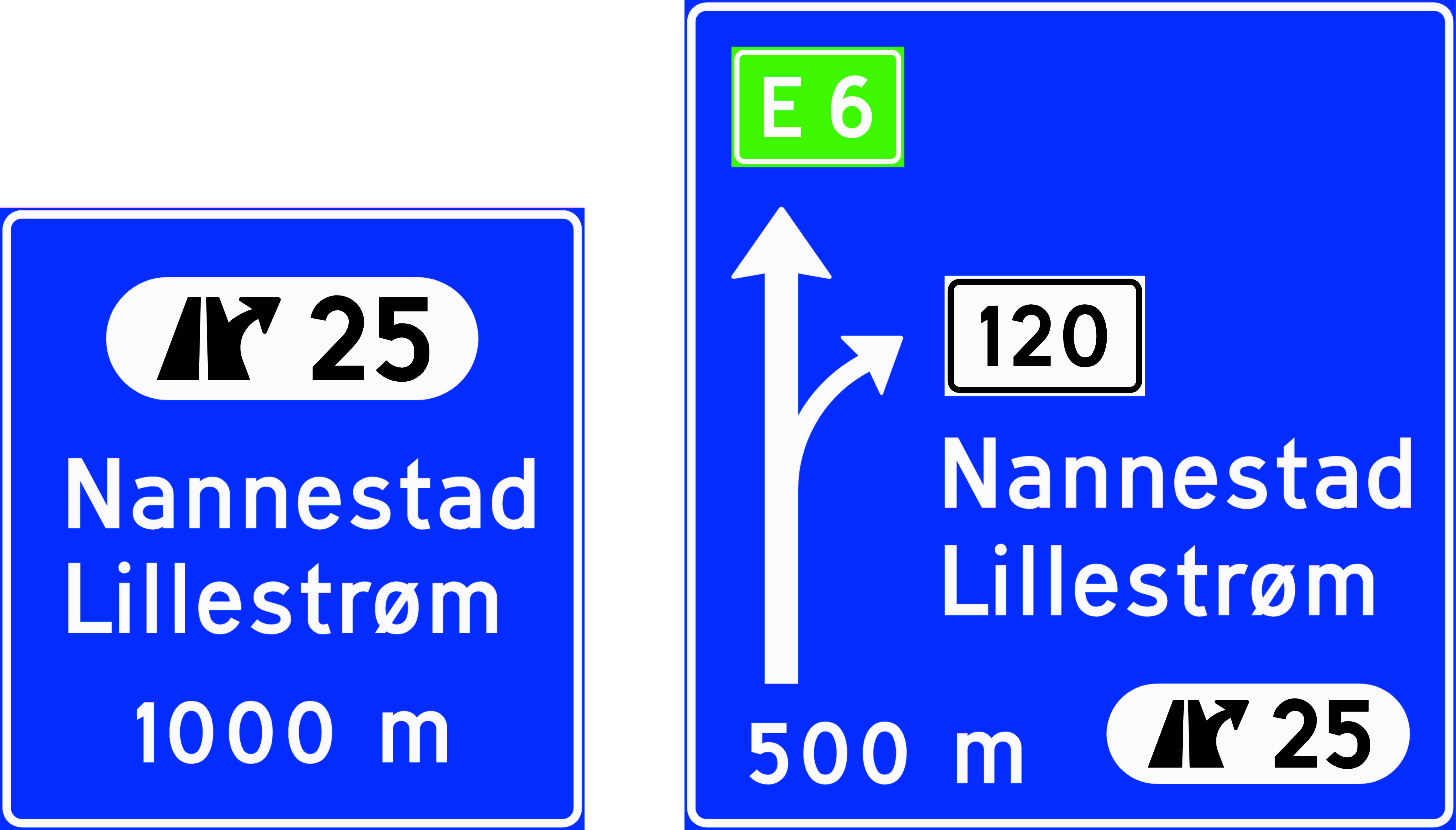 Skilt 705 Avkjøringstavle