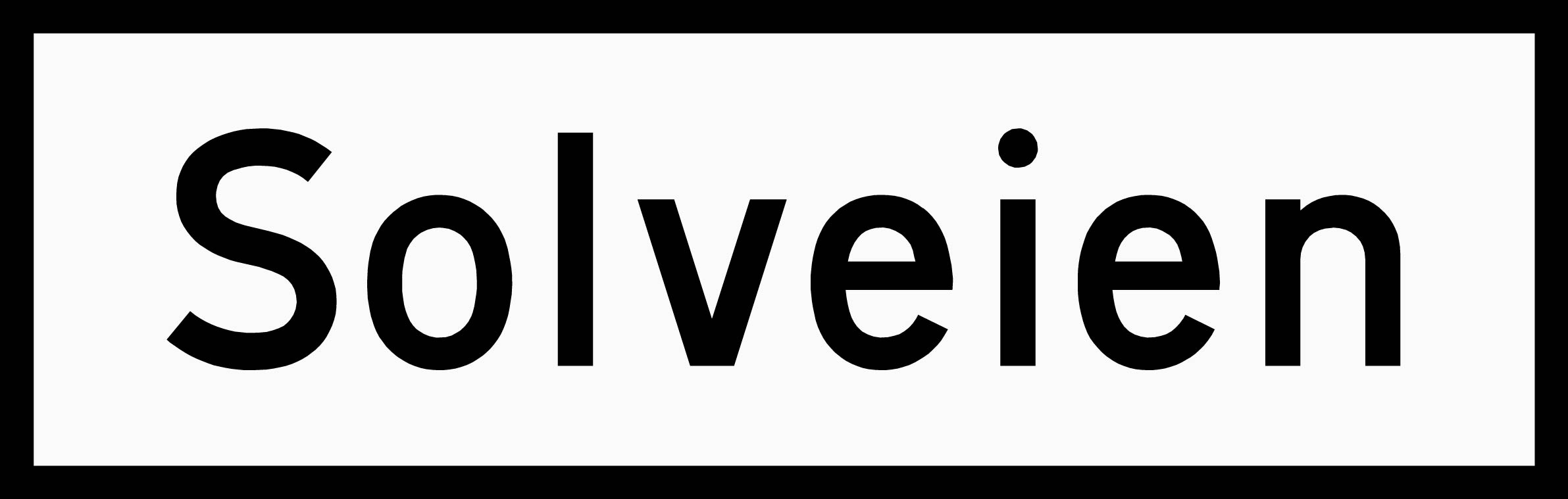 Skilt 729 Gate- og vegnavnskilt